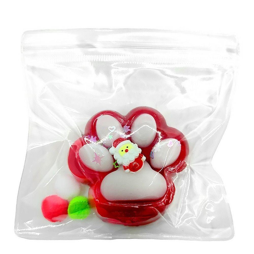 Slow Rebound Cat Claw Squishy Fidget Toy Decompressing Pinching Cat Paw  Christmas Gift