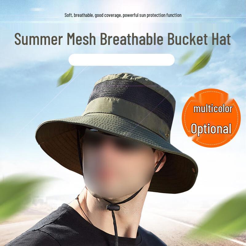 Unisex Summer Mesh Breathable Boonie Hat