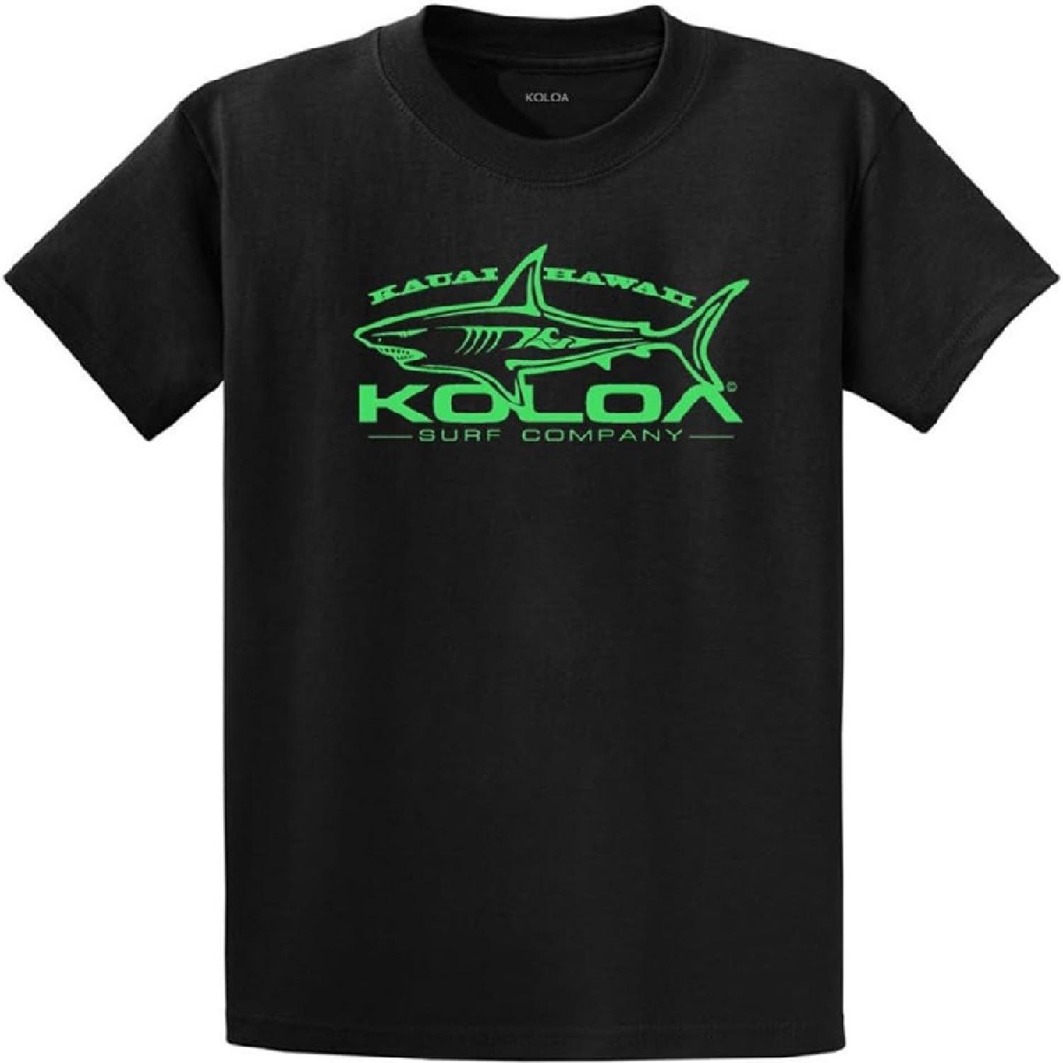 Koloa Surf Youth Great White Shark Logo Heavyweight Tee Size XS-XL S