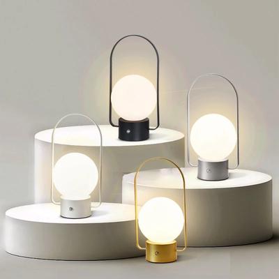 Nordic Atmosphere Table Lamp LED Living Room Decoration Night Light Charging Hanging Light Exposed Handheld Camping Table Lamps