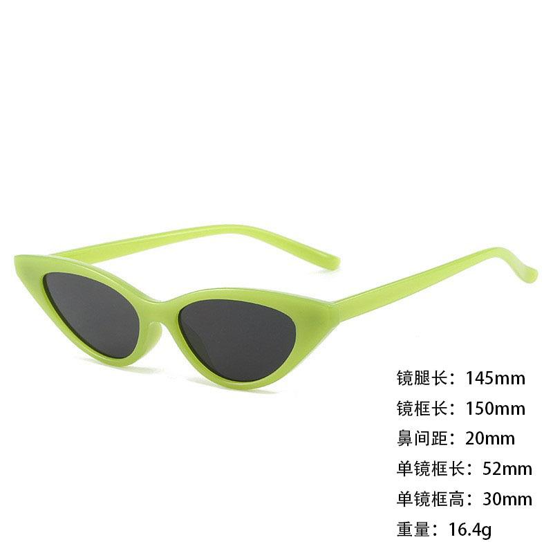 Foreign Trade Retro Triangular Small Frame Cat Eye Sunglasses Sunglasses Shading Women'S Sunglasses