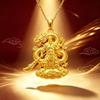Traditional Chinese Style Gold Pendant 3D Embossed Matte Finish Auspicious Designs For Daily Wear Gifting Jewelry Collection