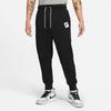 Jordan Solid Color Logo Patch Knit Drawstring Sweatpants Men Bottoms Black DV4528-010