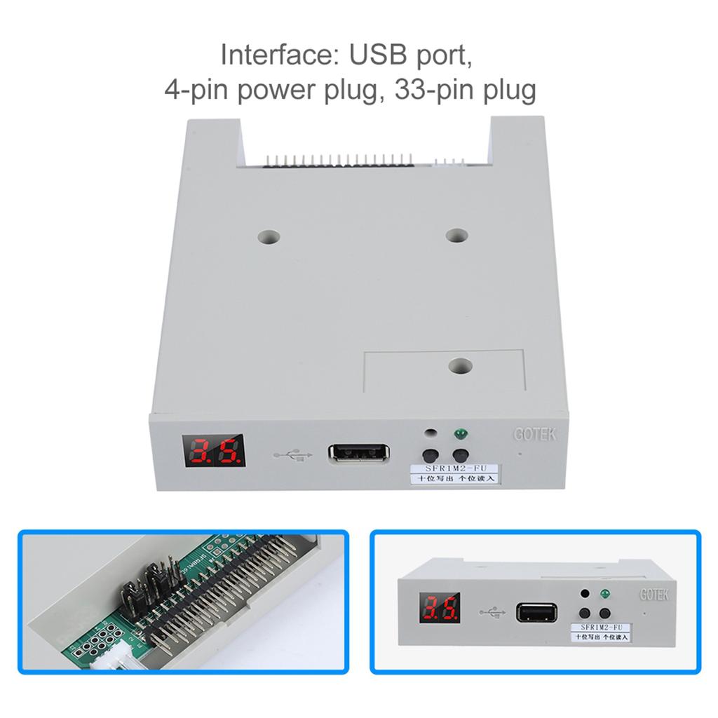 SFR1M2 FU 1.2MB USB SSD Floppy Drive Emulator Plug and Play for Flat Knitting Machine