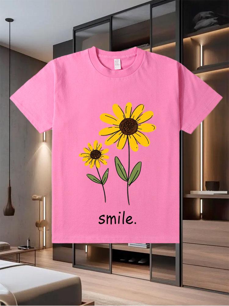 Men's New Printed Short-Sleeve T-Shirt for Summer a Fashionable Loose Pure Cotton Short-Sleeve Top