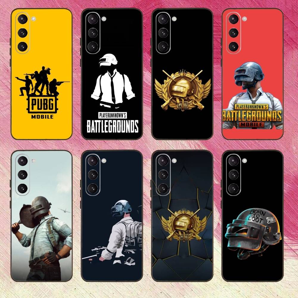 Game P-PUBG-es Phone Case Black Silicone Soft For Samsung Galaxy A73,A72,A71,A70,A53,A52,A51