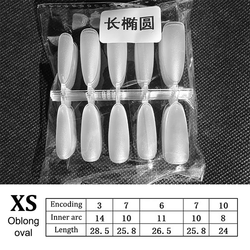 100Pcs Press On Nail Tips Full Cover Ultra-Thin False Nails Patches Gel Nails Extension System Clear Fake Nails Art Accessories