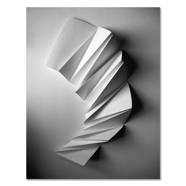 Nordic Black White Geometry Space Art Malba plakátů Tisk Abstraktní 3D obrazy na zeď do obývacího pokoje Morden Decor