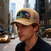 Fashion Print Baseball Cap , Waterproof Fabric , Unique Design , Cross-border DirectShipping , In-stock & Ready To Ship