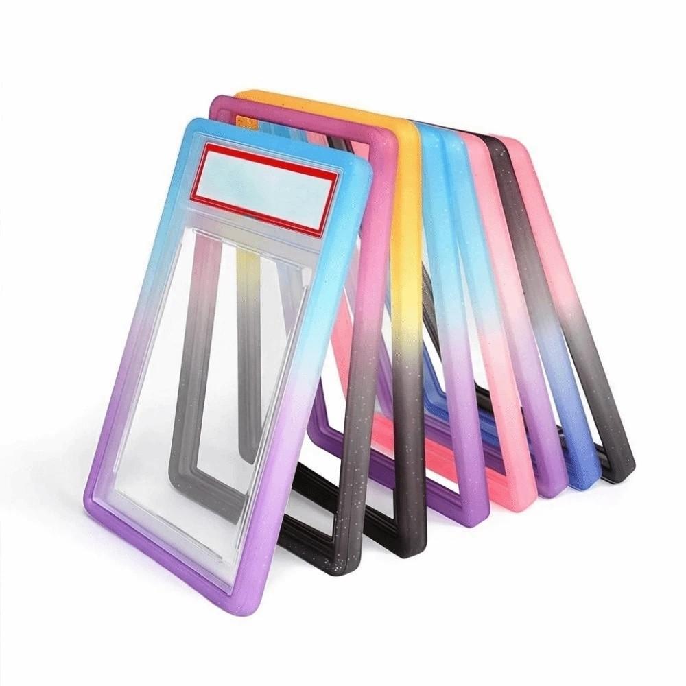 Trading Card Soft TPU Frame Shock Absorption Tight Fit 35PT Protective Case Matte Lightweight Rating Cards Holder Drop-resistant