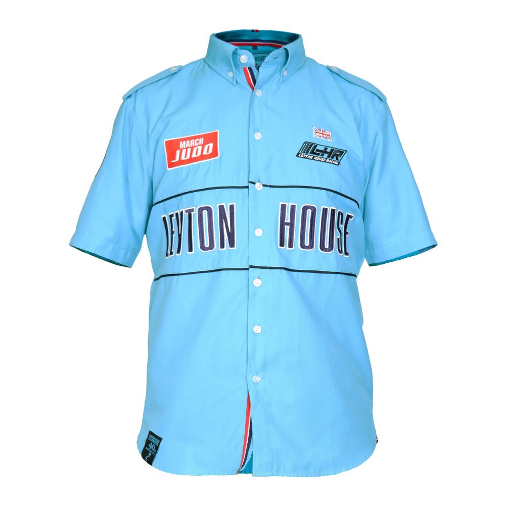 

Leighton House 40th Anniversary Men s Pit Shirt, Restomod Series LH-1011, Open-Breasted Dress Shirt