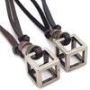 Birthday Gifts Niche Design Sweater Chain Men Leather Necklace Fashion Jewelry Ins Style Necklace