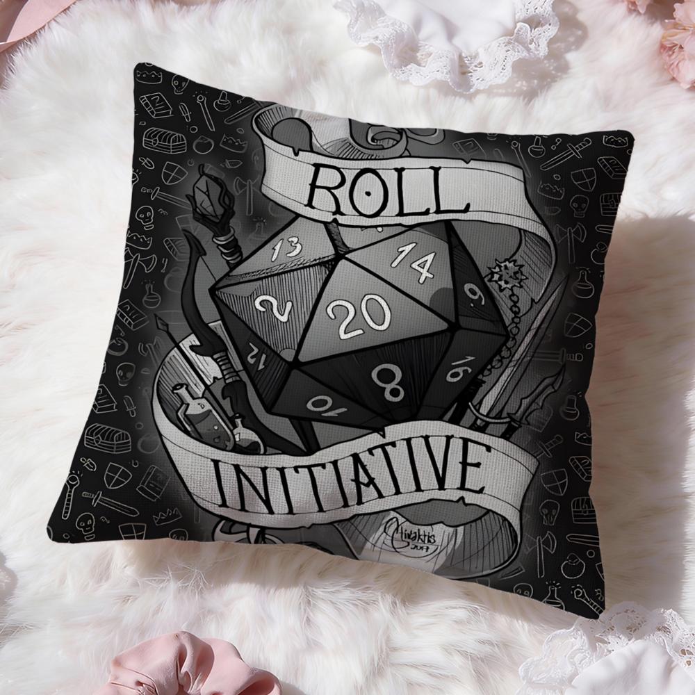 Game D-Dungeons & DragonsS Cushion Cover Premium Comfort Reversible Pillow Cove -Two in One Design for Any Room & Car Interior
