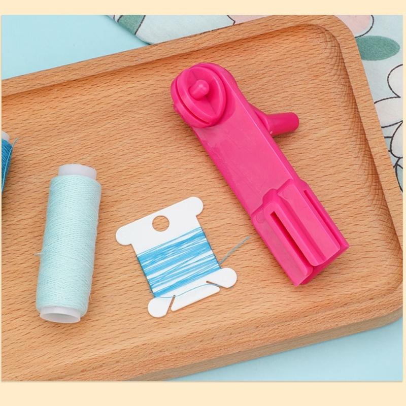 Hand Cranked Thread Winder Portable Embroidery Thread Organizers ABS Thread Spool Winder For Embroidery Sewing