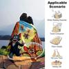 1pc Tom and Jerry Flannel Blanket Soft Warm Throw for Home, Office, Travel, All-Season Cozy Bedding GiftL1115