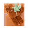 Schwanzwedelnde Kapibara Schnappring Puppe Kinder Klatschring Armband Puppe Mädchen Herz Kapibara Plüschtier
