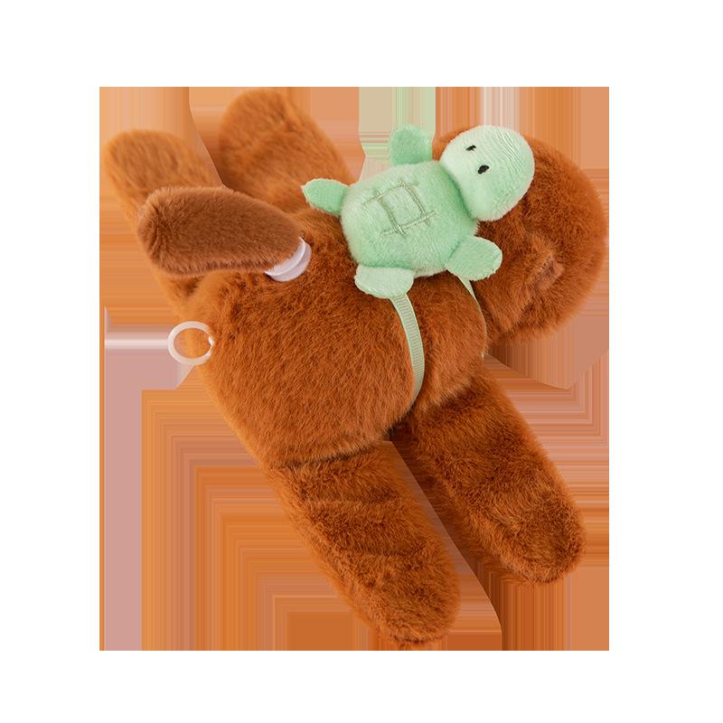 Schwanzwedelnde Kapibara Schnappring Puppe Kinder Klatschring Armband Puppe Mädchen Herz Kapibara Plüschtier
