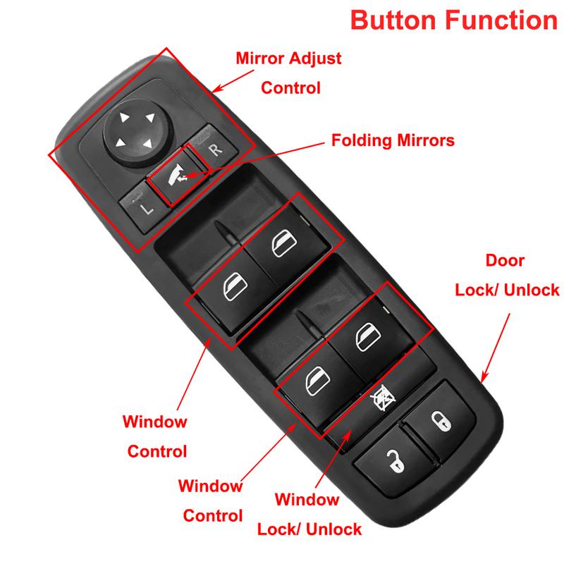 68029021AA 68029021AB 68029021AC Electric Master Power Window Control Switch For 2008 2009  DODGE GRAND CARAVAN CHRYSLER TOWN