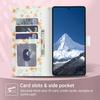 Rhombus Flower Pattern Leather Case for Samsung Galaxy S25 Ultra S24 Plus S23 FE S22 S21 S20 Note20 A36/A56 A55 A54 Wallet Cover