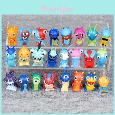 Lot Of 24 Premium Slugterra Action Figures Pvc Toys Featuring Burpy And Bludgeon Slugs Gift Set