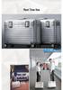 Customizable Aluminum-Magnesium Alloy Travel Trolley Case with Universal Wheels for Men and Women