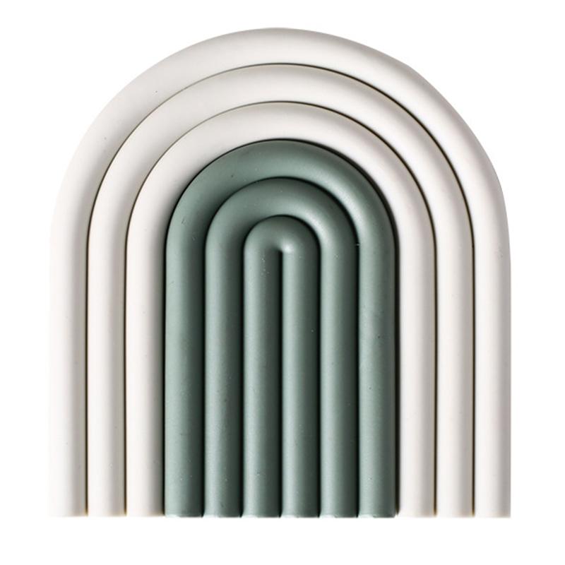 Rainbow Shape High Temperature Resistant Coaster Dining Table Mat Insulation Pad