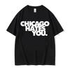 Rapper Chief Keef Chicago Hates You T-Shirt für Herren im gleichen Stil Harajuku Hip Hop Vintage T-Shirt Lässig 100% Baumwolle Sommer T-Shirts
