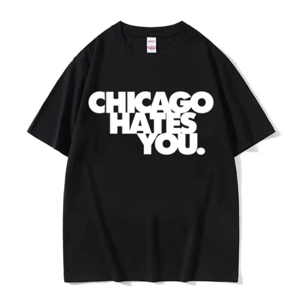 Rapper Chief Keef Chicago Hates You Same Style T Shirt Men Harajuku Hip Hop Vintage T-shirt Casual 100% Cotton Summer Tshirts