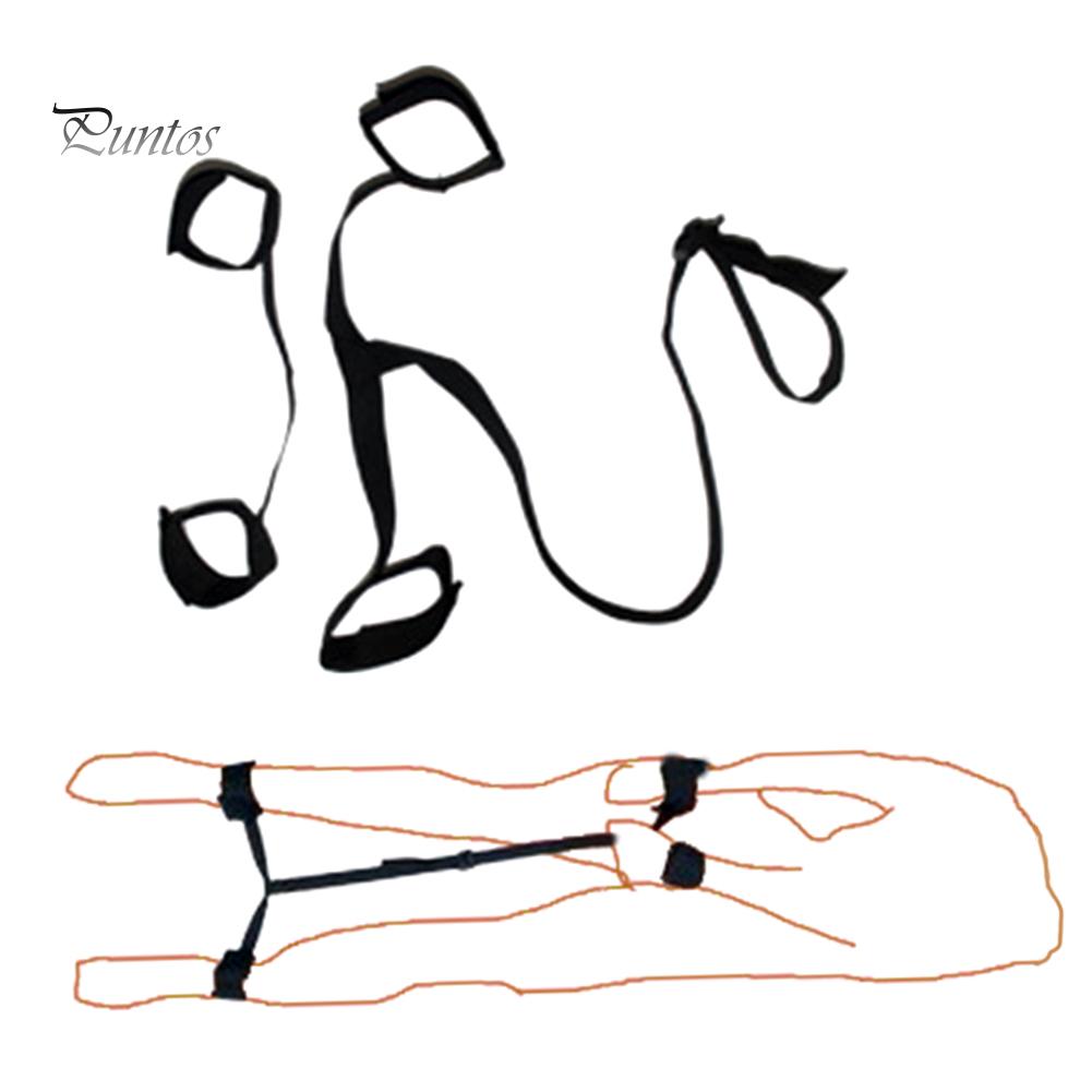 Adult Hand Ankle Back Restraint Belt Couple Sex Game Toys Bondage Rope Harness