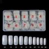 500 Nail Art Pieces/Box, French Manicure Tips, Full-Coverage And Half-Coverage False Nails, Natural White And Transparent