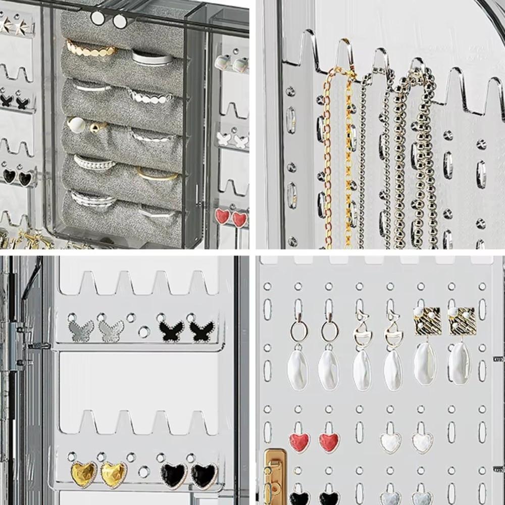 Dustproof Jewelry Box Wall Mounted Jewelry Chest Decor Jewelry Display Rack  Jewelry Storage