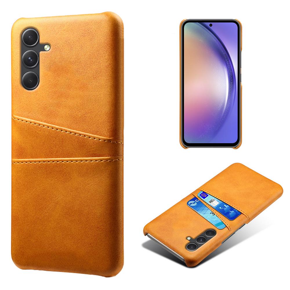 Shockproof Phone Case for Samsung Galaxy A55 5G PU Leather+PC Cover with Dual Card Slots