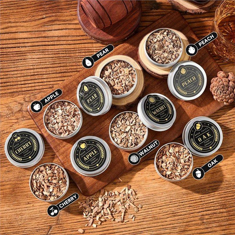 Gutes Whiskey-Räucherwerkzeug-Set mit Brenner-Cocktail-Räucherinfusions-Set, Old Fashioned Drink-Räucher-Set, Geburtstagsgeschenk für Whiskey L