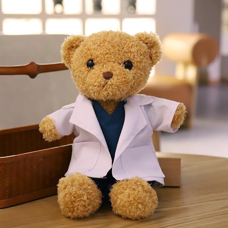 Doctor Nurse Plush Teddy Bear Doll - Cute Gift for Medical Staff & Nurses