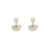 Simple high-end design niche temperament stud earrings women's light luxury fashion personalized earrings exquisite versatile sweet cool earrings
