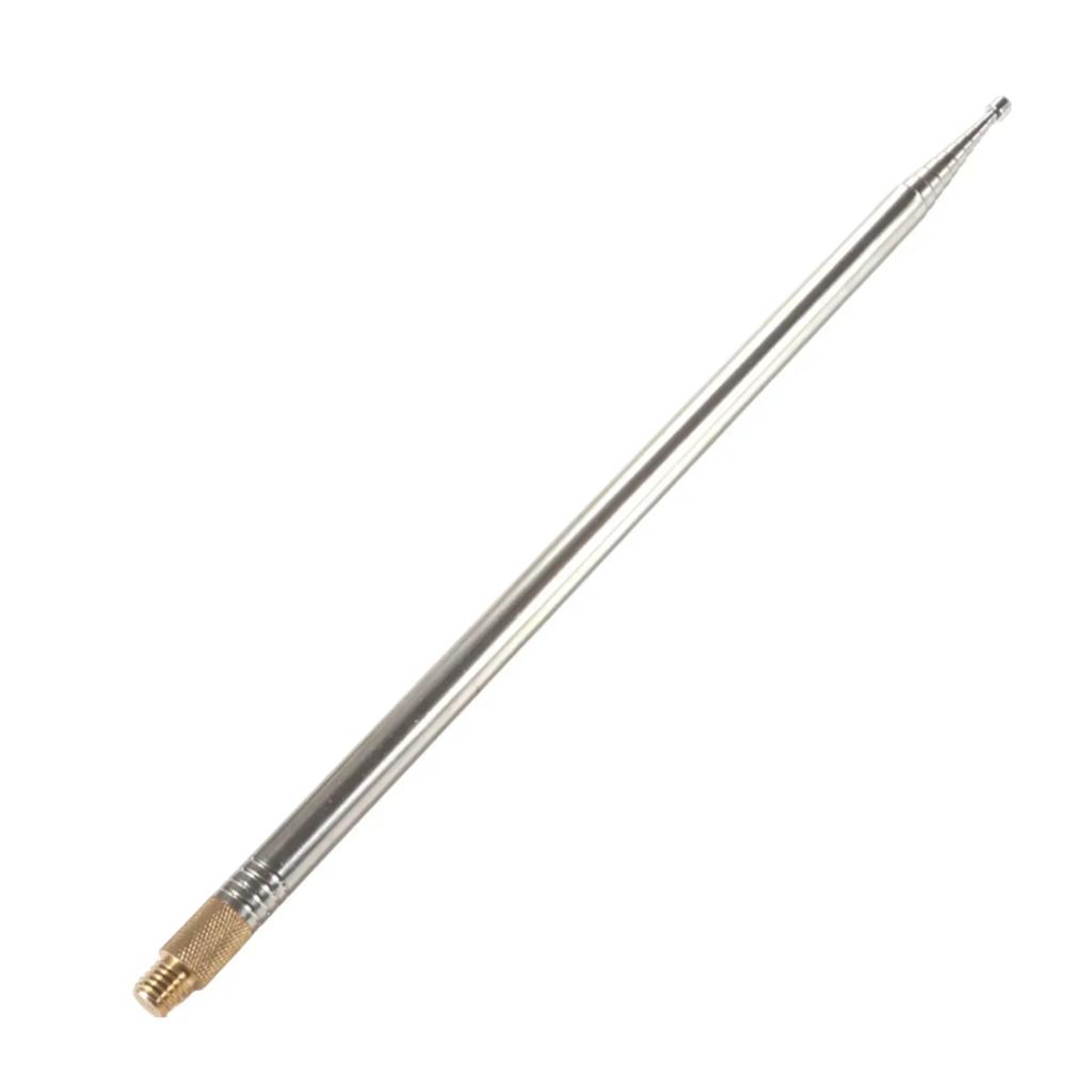 1Pc Shortwave Antenna 2.5m Whip Antenna Portable Telescopic Antenna 304 Stainless Steel For Pac 12 JPC 7 DIY Shortwave Radio