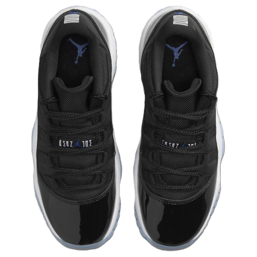Air Jordan 11 Retro Low GS Space Jam Kinder-Sneaker Schwarz Varsity-Royal Weiß FV5121-004