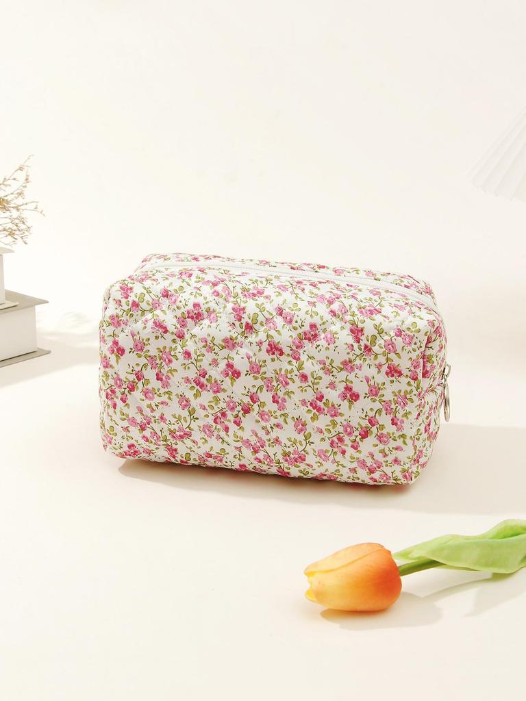 Berg Luggage Quilted Cotton Floral Travel Cosmetic Bag