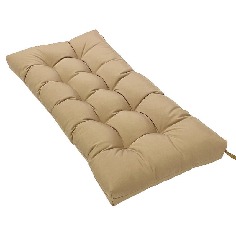 3 Seater Home Garden Lounger Bench Cushion Outdoor Patio Park Swing Chair Cushions Classic Solid Color Long Pillow Cushions