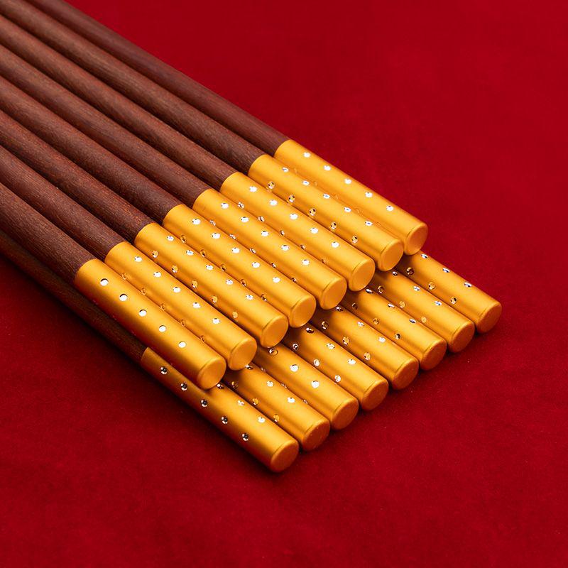 Red Sandalwood Chopstick Gift Set: Unlacquered, Unwaxed Solid Wood for One Person