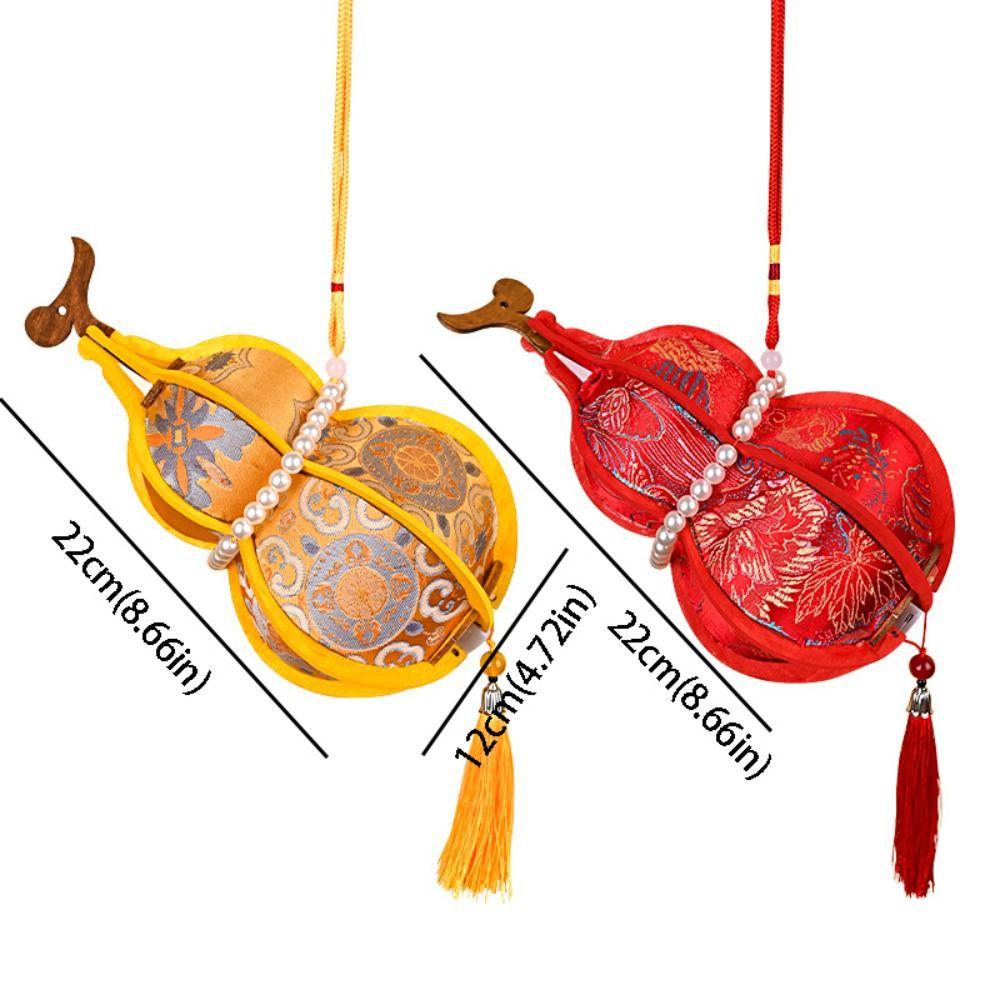 Handmade Material Package Song Dynasty Brocade Gourd Lantern DIY Material Package Creative Design Ancient-style Gourd Lanterns