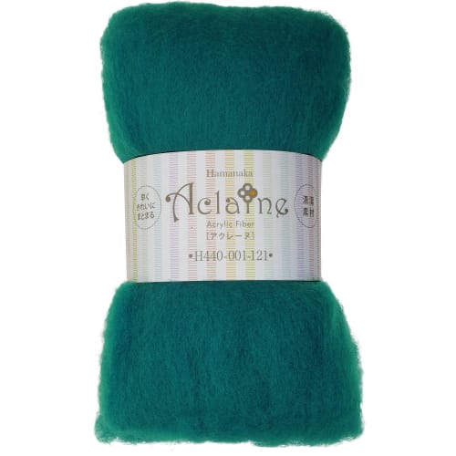 

Hamanaka Wool Felt Acrylic Fiber Acreine Col.121 Green 15g H440-001-121