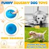 Hungdao 20 Pack Dog Squeaky Balls Soft Latex Squeaky Dog Toys Small Interactive Pet Chewing Toys for Puppy Training Interactive Fetch Play(Face)
