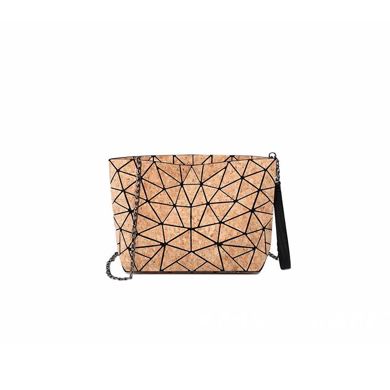 Set geantă tote, rucsac, geantă crossbody și geantă cosmetică din plută, model geometric, cusătură diamantată