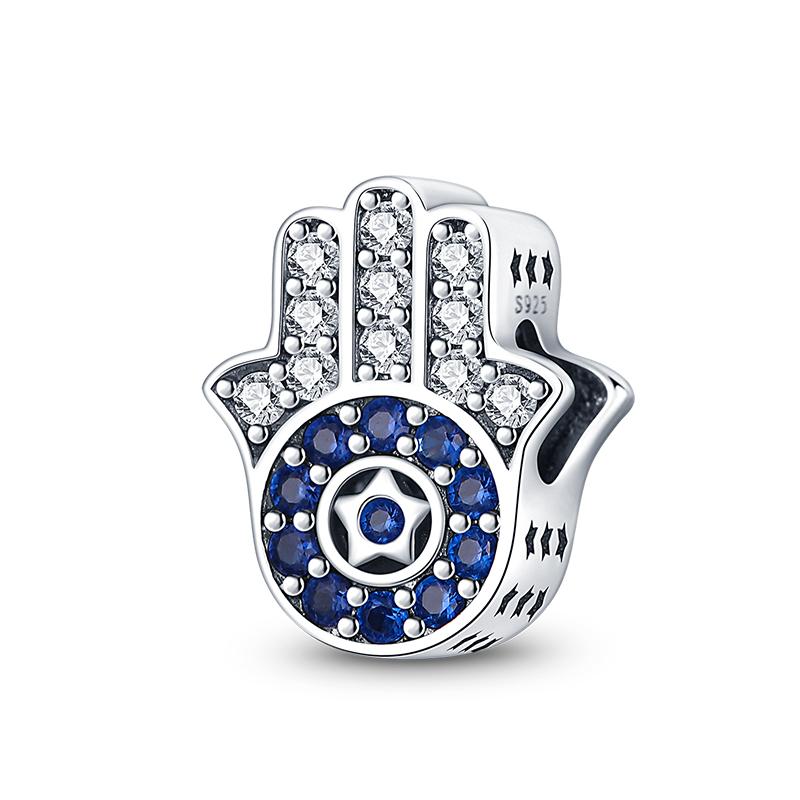 Newcopper Sparkling Zircon Devil'S Eye Horus' Eye Best Wishes Lucky Charms Beads Fit Pan Original Bracelets Diy Jewelry