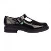 Kickers Girls Lach Patent Leather T-Bar Low Block Heel School Shoes