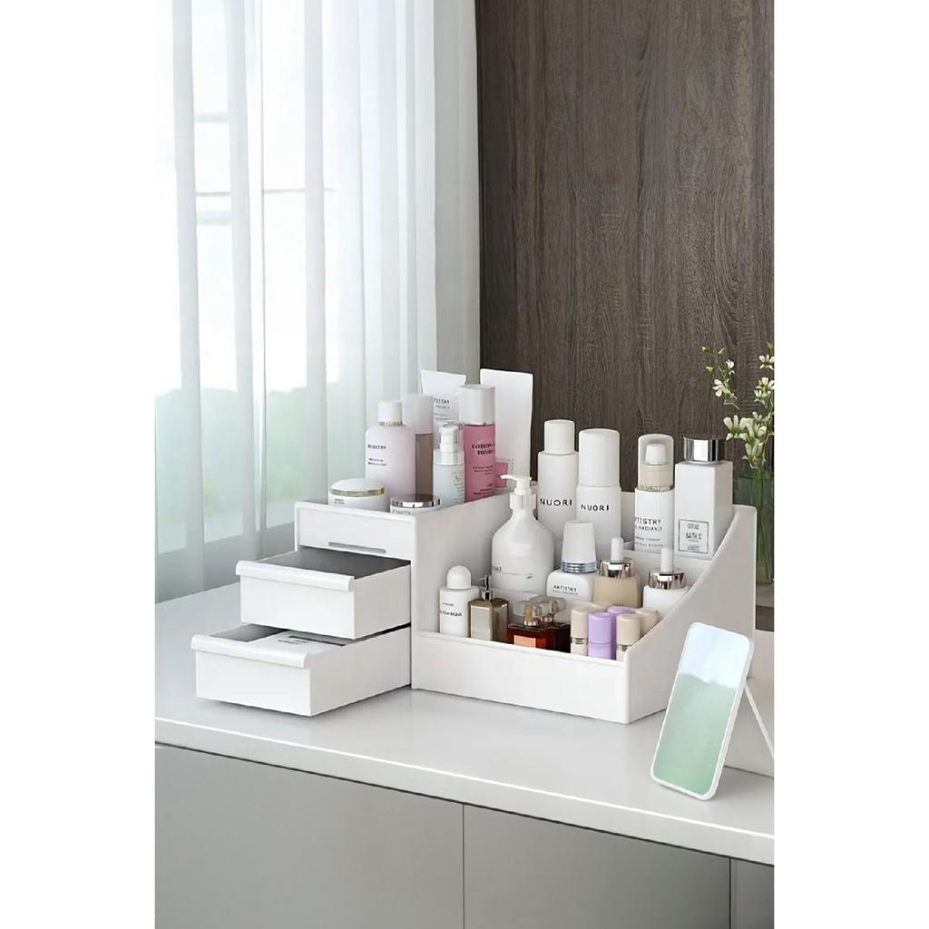 Elegance Multi-purpose Organizer With Drawers Cosmetic Perfume Cream Jewelry Organizer