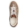 Coach Peanuts X  Leather Snoopy Print Round Toe Lace-Up Low-Top Sneakers Women sneakers Brown CBZ77-TN2