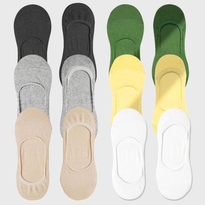 Bananasisters [5set] Unisex Plain Fake Socks with Less Peeling, 8 Colors