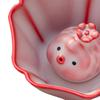 Ceramic Elegant Chinese Kung Fu Tea Cup with Bubble Pet for Home Collections Gift